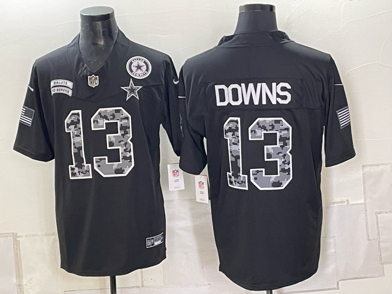 Men 2026 Dallas Cowboys #13 Downs black Nike NFL Jersey 1005001